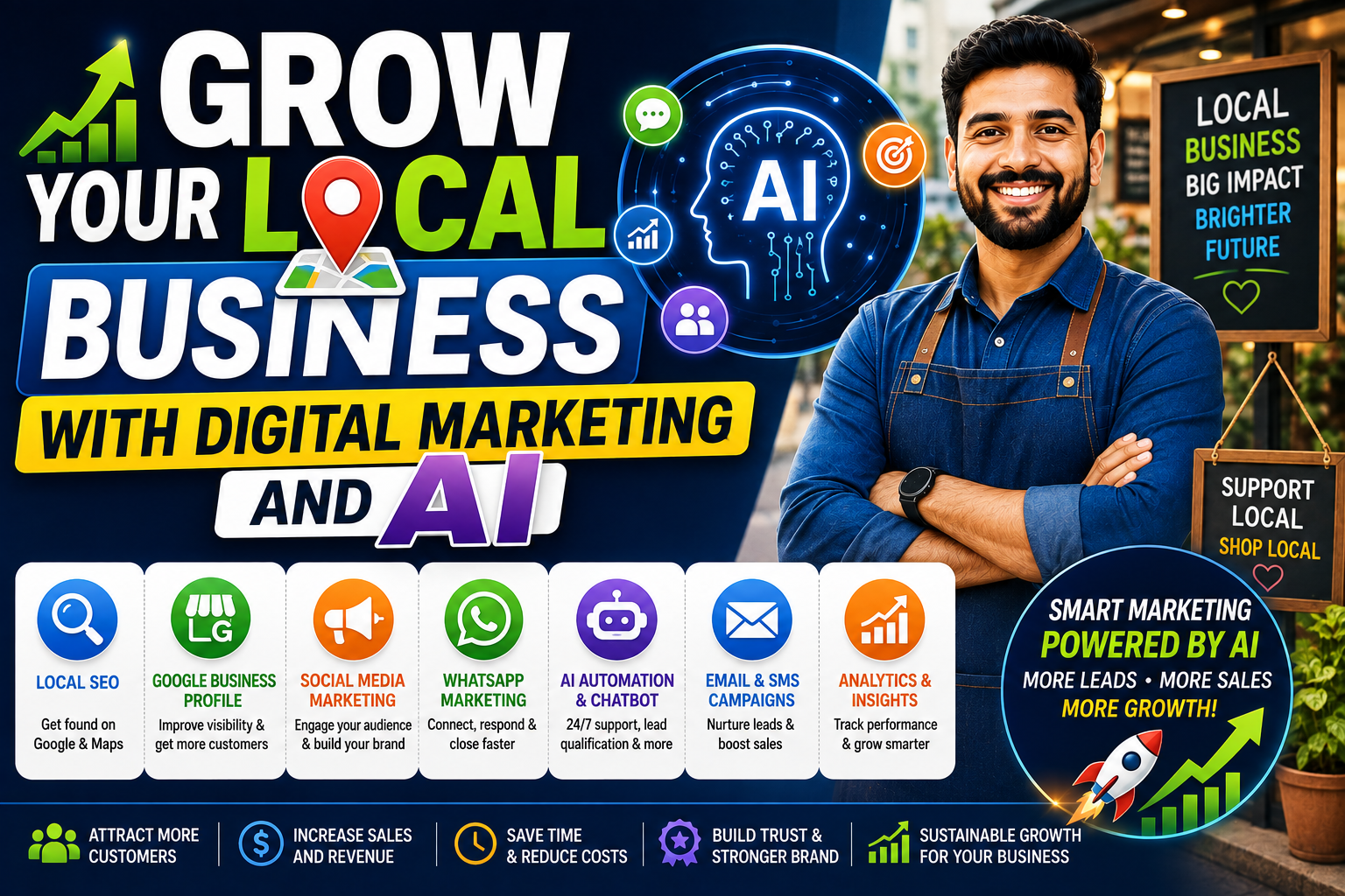 Grow Your Local Business with Digital Marketing and AI